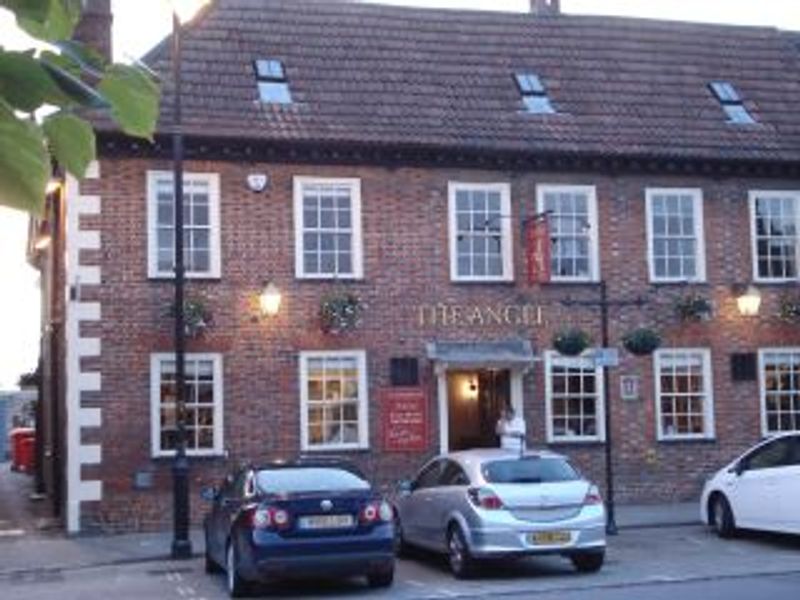 The Angel, Royal Wootton Bassett in 2013. (Pub, External, Sign). Published on 07-06-2013