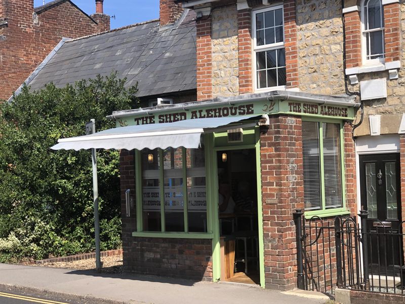 The Shed Alehouse in August 2025. (Pub, External, Sign, Key). Published on 18-08-2025