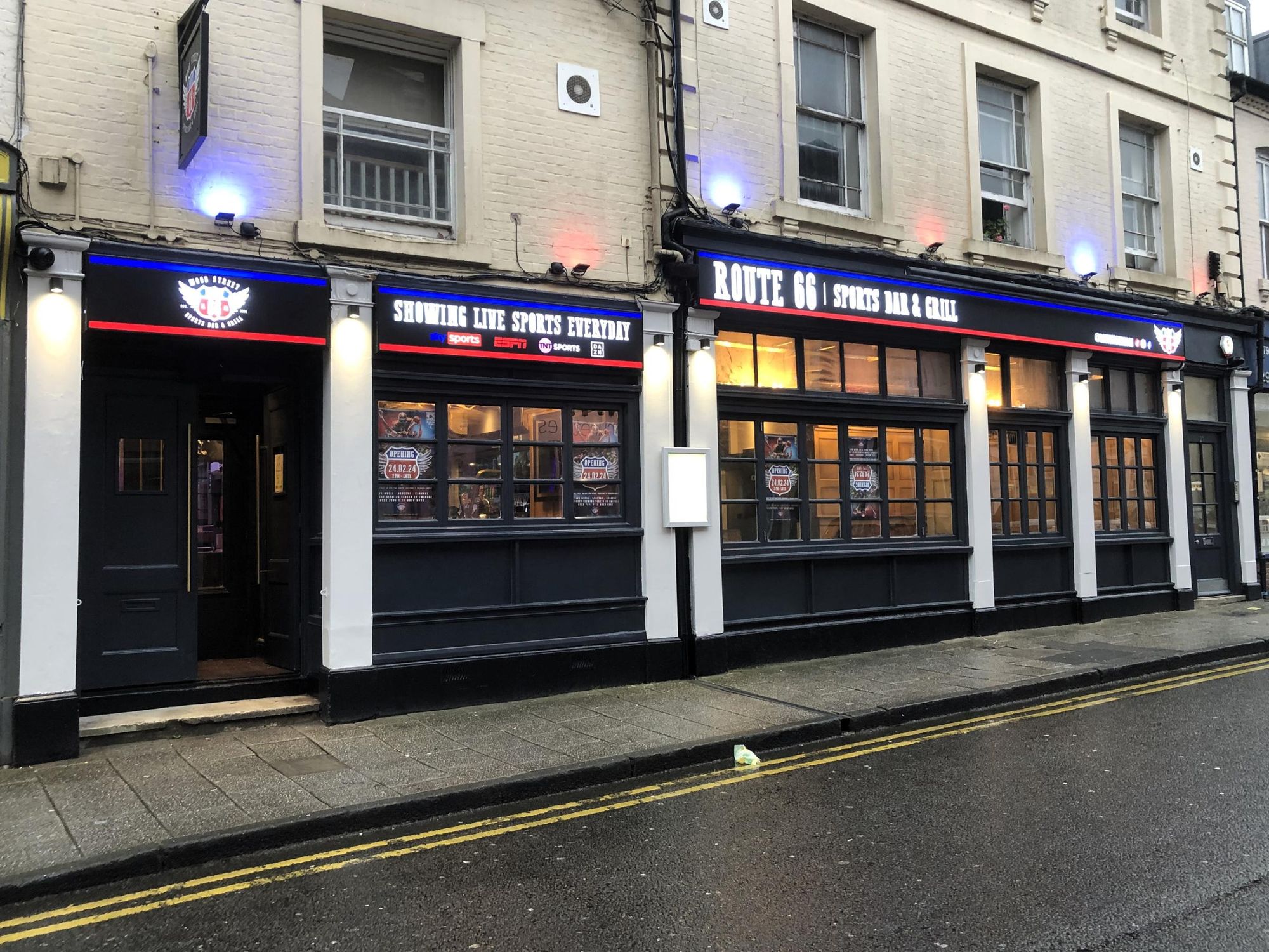 Route 66 in February 2024. (Pub, External, Sign, Key). Published on 26-02-2024