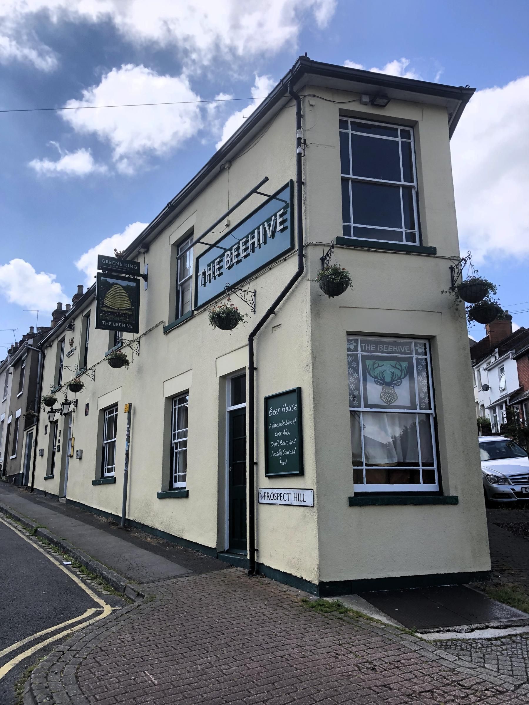The Beehive, Swindon in June 2024. (Pub, External, Sign). Published on 22-07-2024