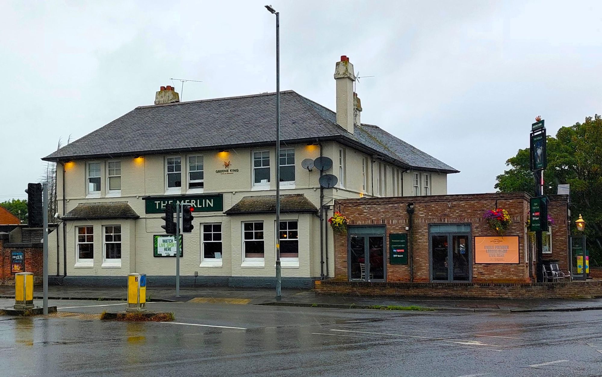 The Merlin in September 2023. (Pub, External, Sign, Key). Published on 21-09-2023
