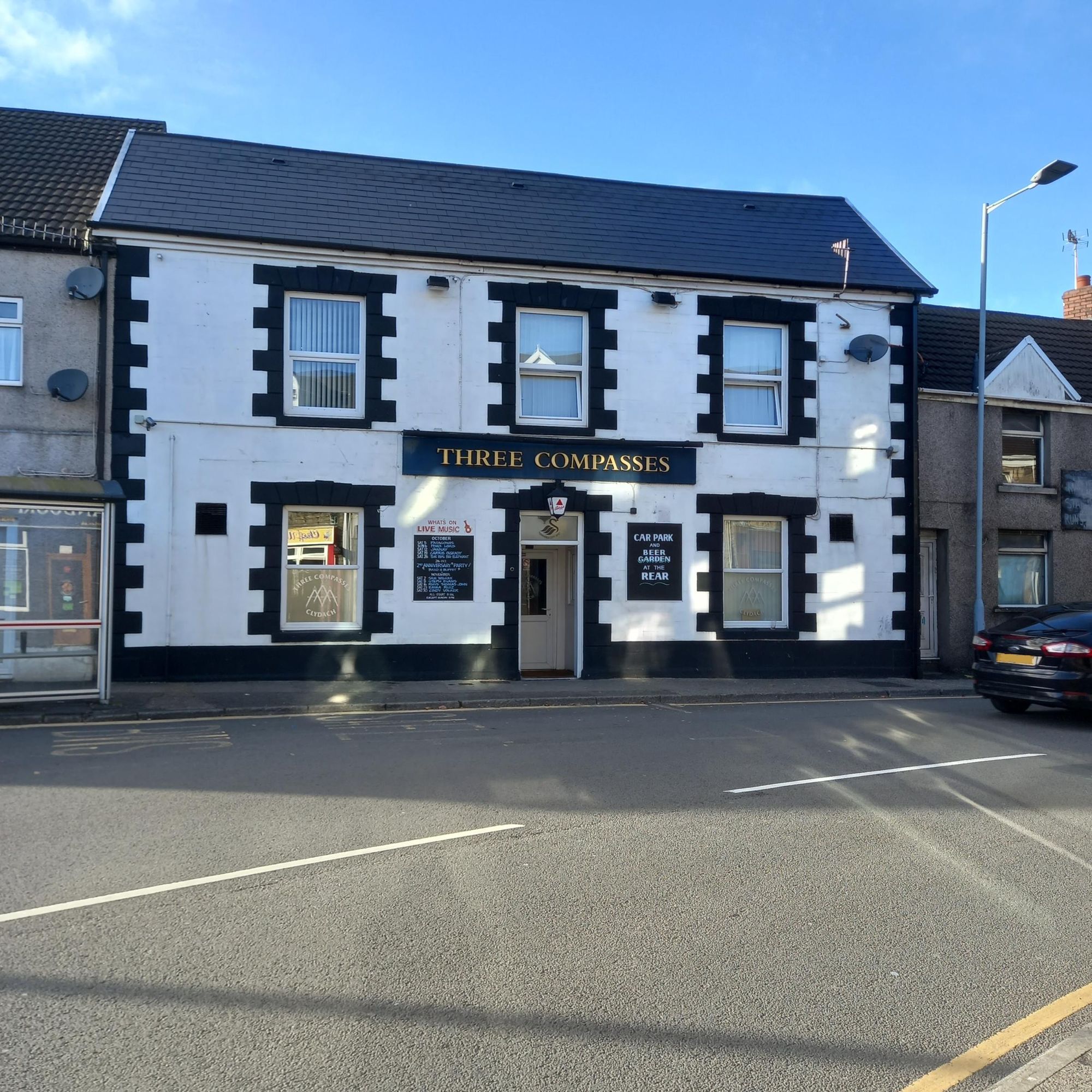 Three Compasses, Clydach. (Pub, External, Key). Published on 28-10-2024