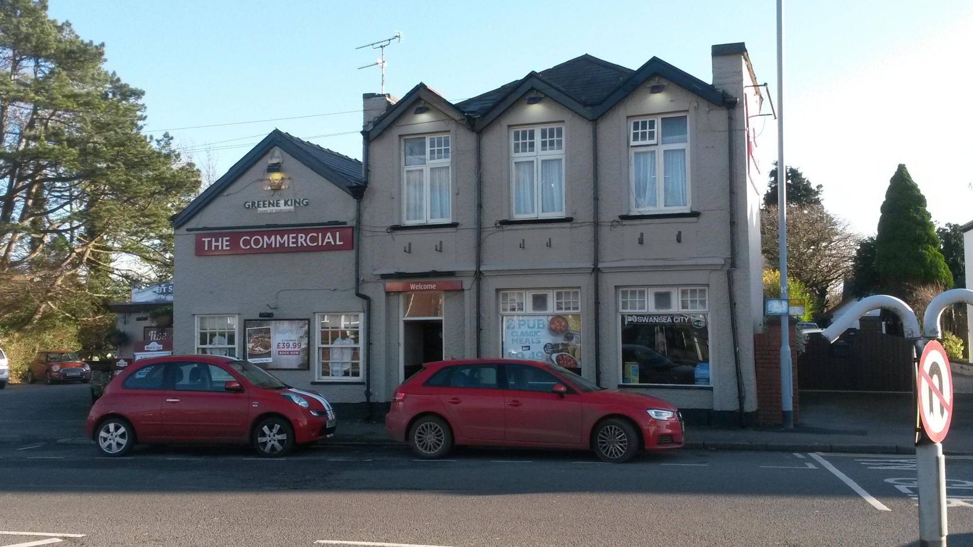 Commercial Inn, Killay, Swansea. (Pub, External, Bar, Restaurant). Published on 24-11-2017