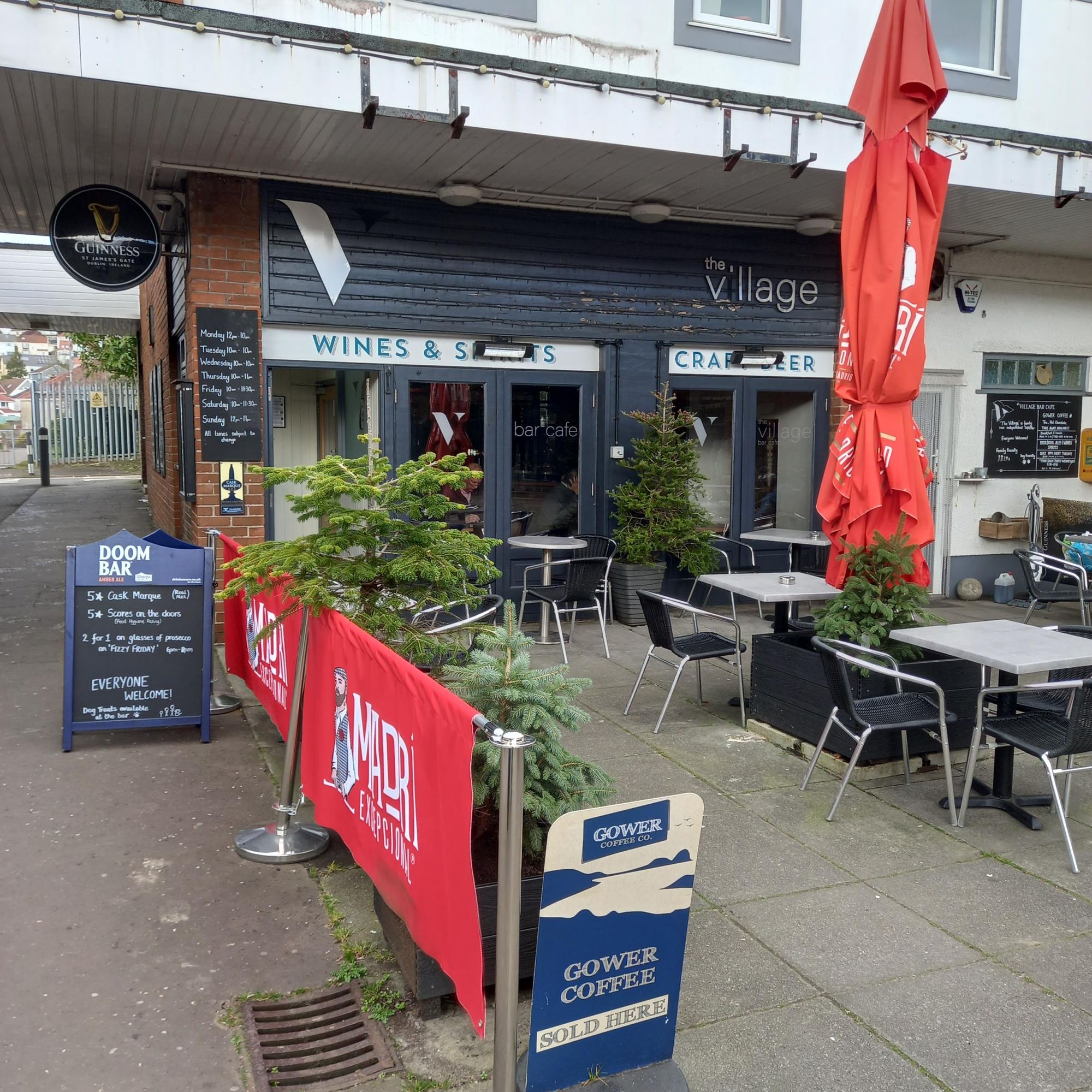 Front of Village Bar Cafe, Killay. (Pub, External, Key). Published on 26-02-2023