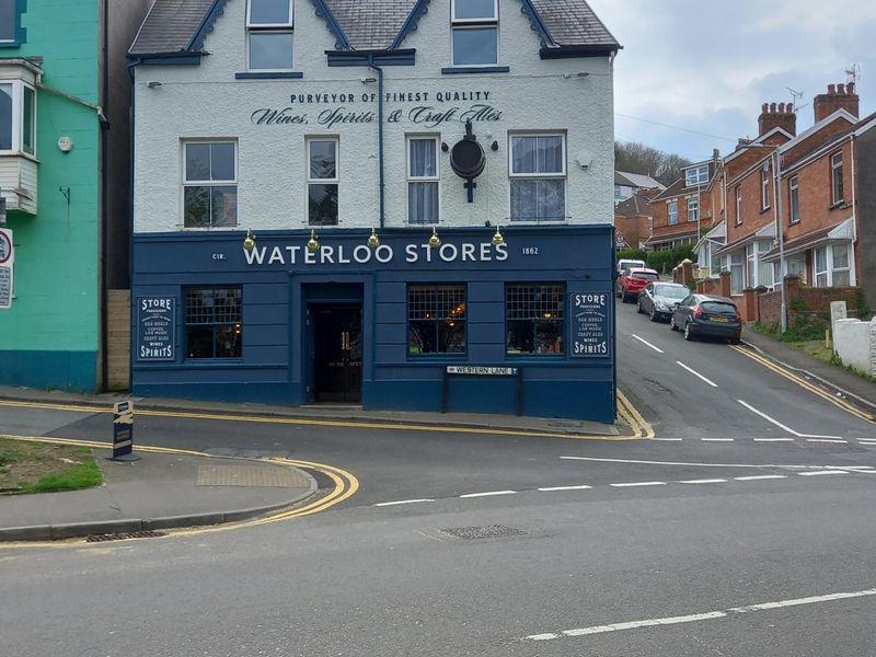 Waterloo Stores, Mumbles. (Pub, External, Sign). Published on 04-04-2022