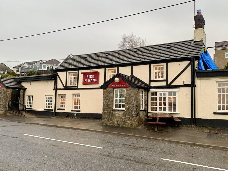 Pub frontage on A48.. (Pub, External, Key). Published on 24-11-2019