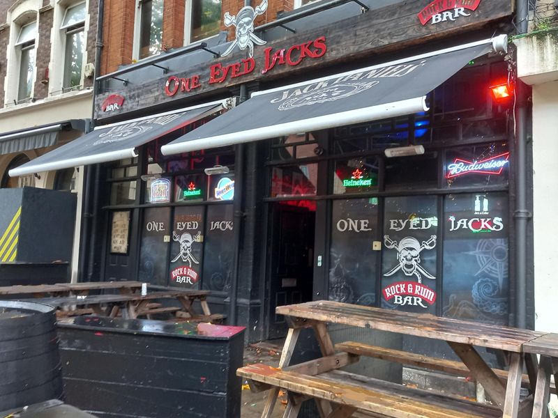 One Eyed Jacks, Wind Street, Swansea. (Pub, External, Bar, Sign, Key). Published on 30-10-2023 