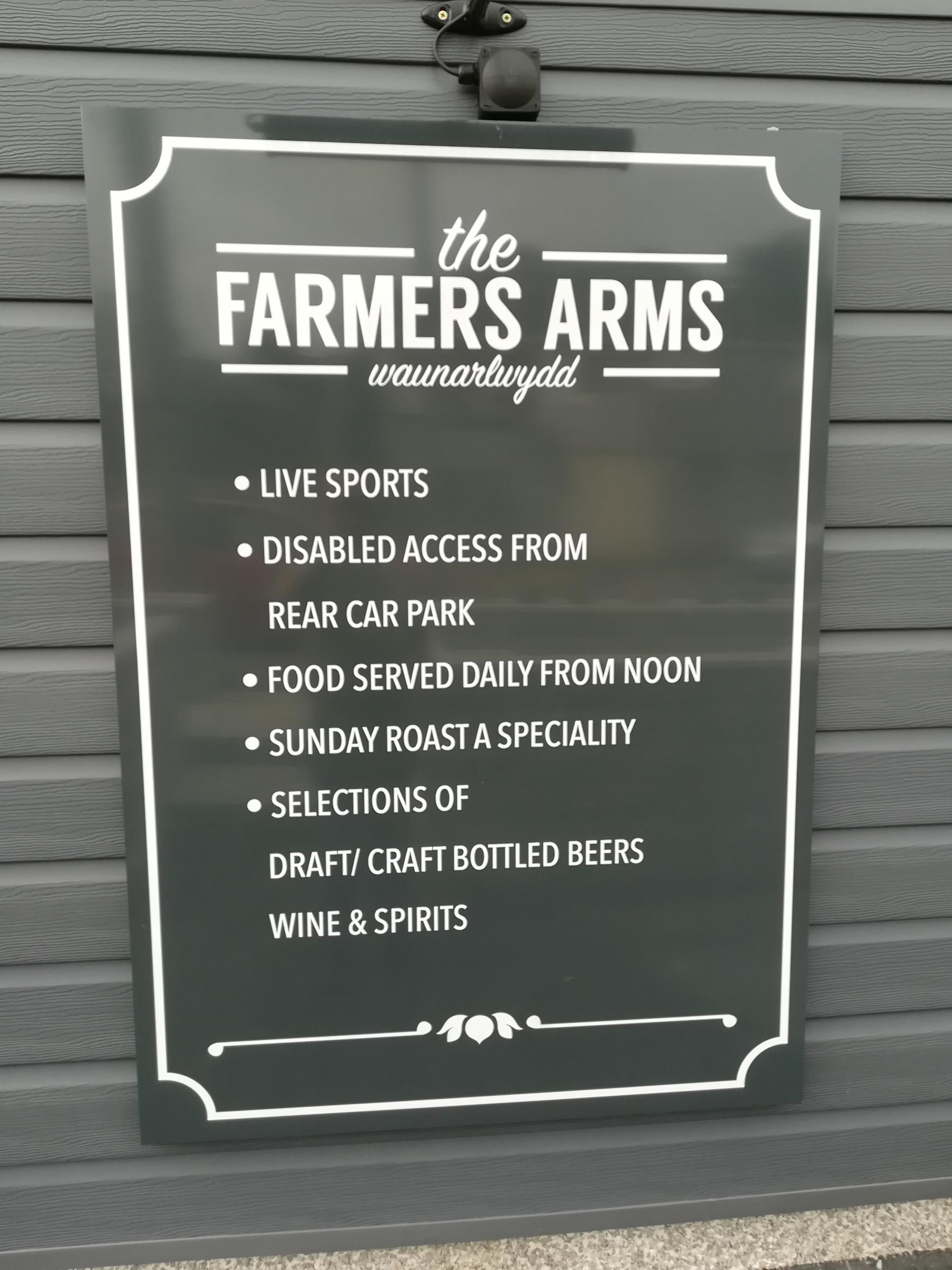 Farmers Arms, Waunarlwydd. (Sign). Published on 13-06-2018