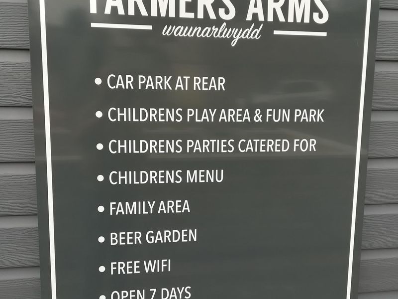 Farmers Arms, Waunarlwydd. (Sign). Published on 13-06-2018