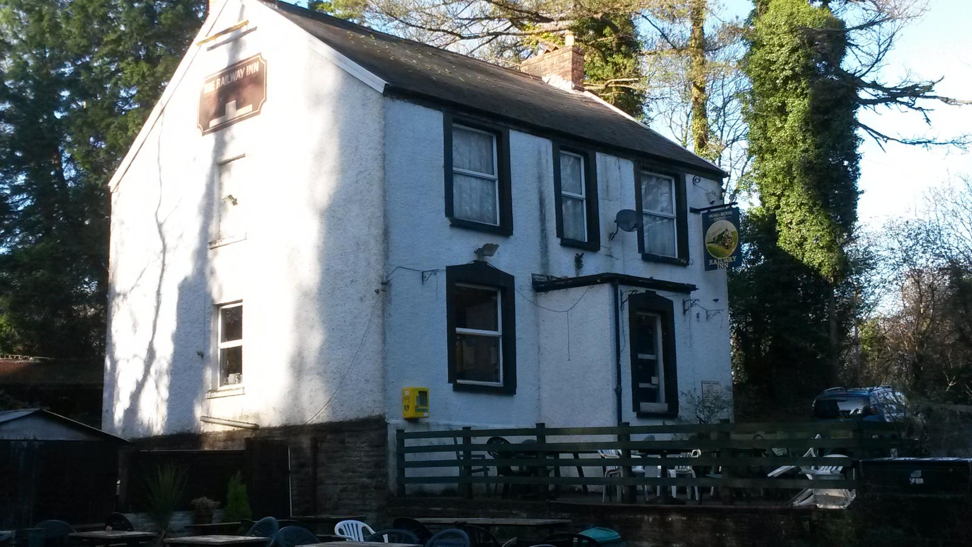 Railway Inn, Upper Killay, Swansea. (Pub, External, Garden). Published on 24-11-2017