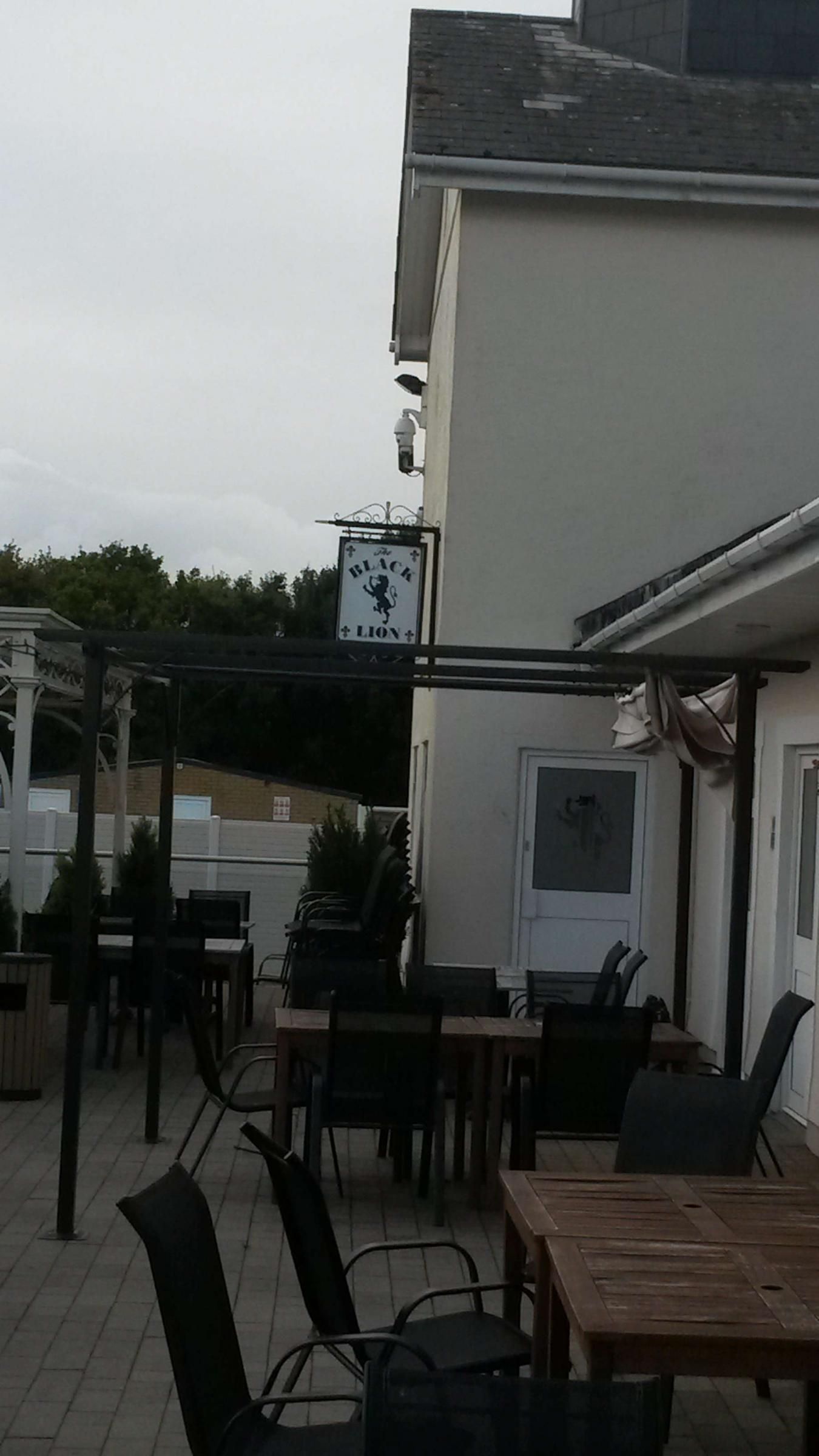 Purple Badger, Black Lion entrance. (External, Sign). Published on 29-09-2017