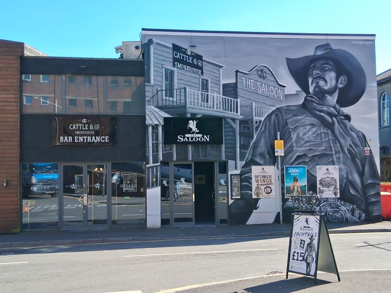 Saloon, Swansea. (External, Bar, Sign, Key). Published on 04-07-2026