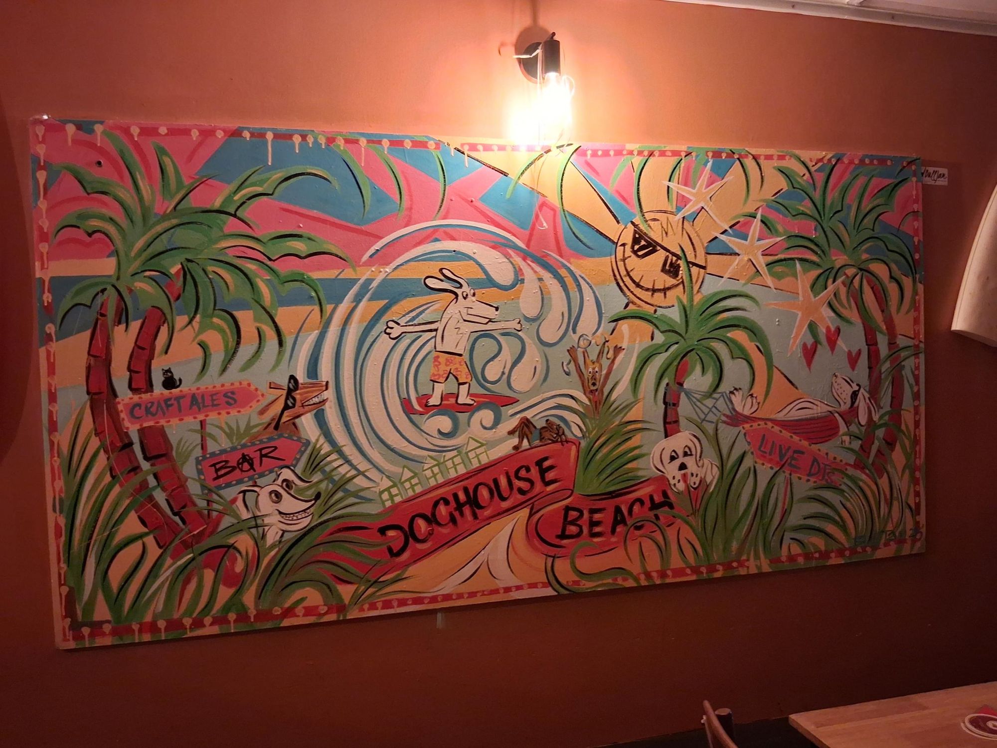 Art on display in Doghouse, Mumbles. (Bar). Published on 17-10-2026