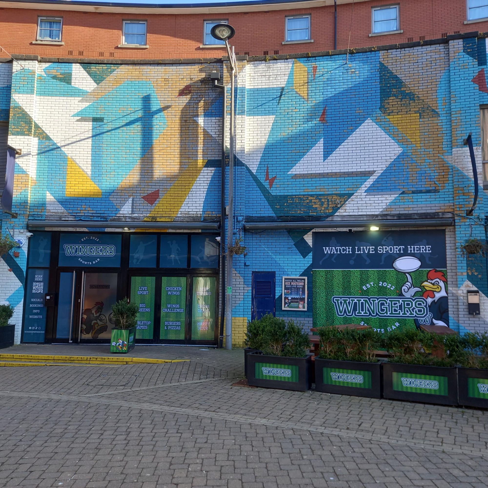 Wingers Sports Bar, Swansea. (External, Key). Published on 04-03-2023