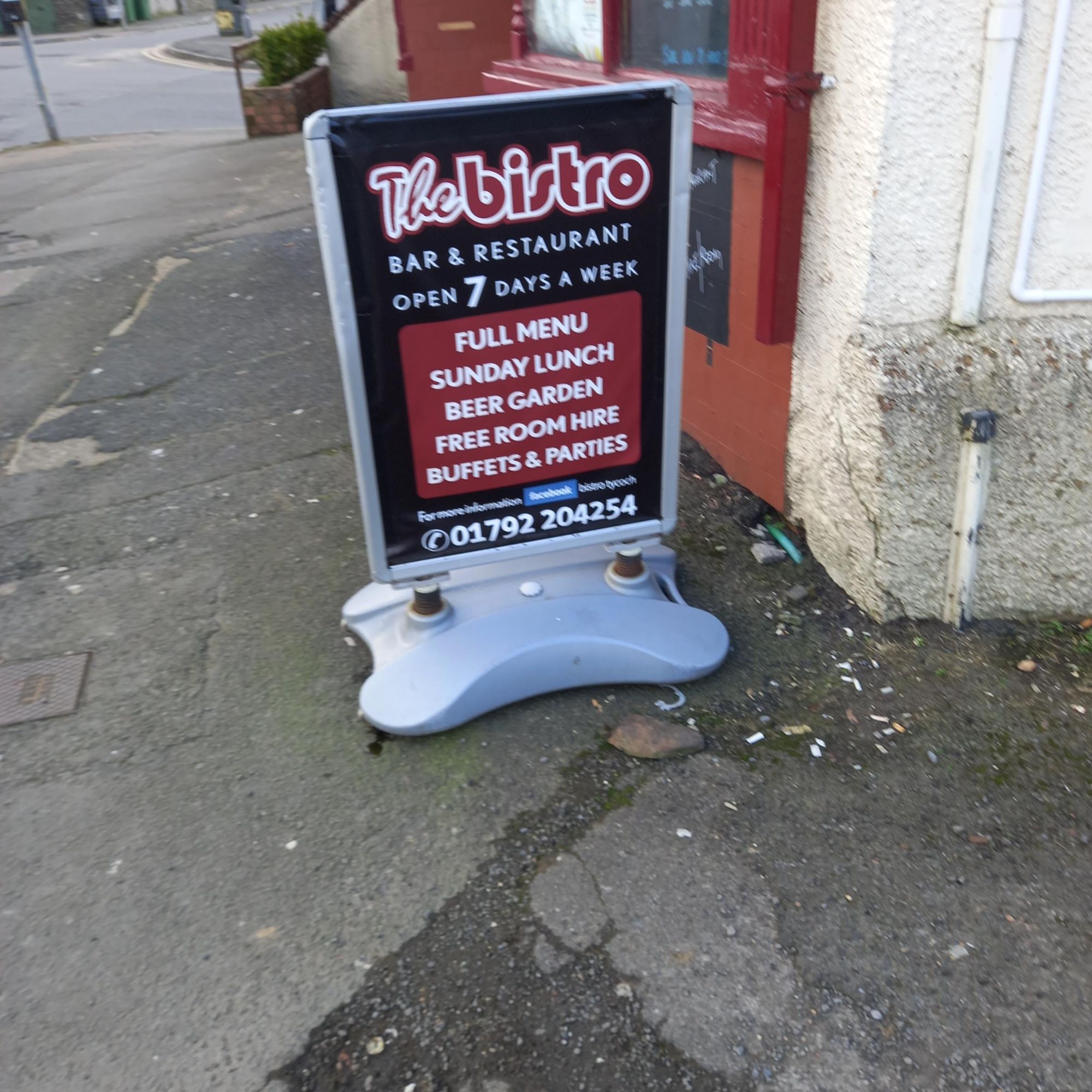Bistro, Tycoch Sketty. (Sign). Published on 27-02-2023