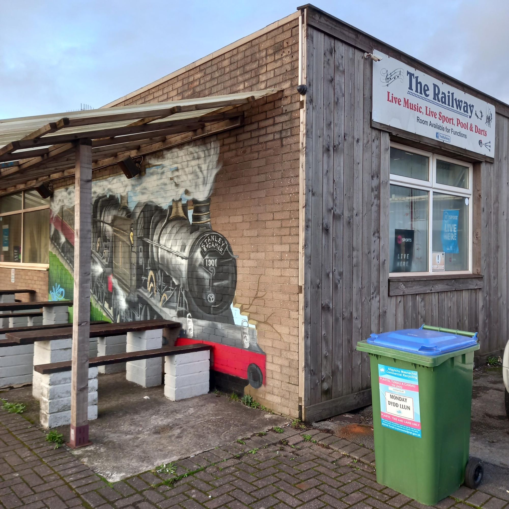 Railway Club, Port Talbot. (External, Sign). Published on 15-02-2024