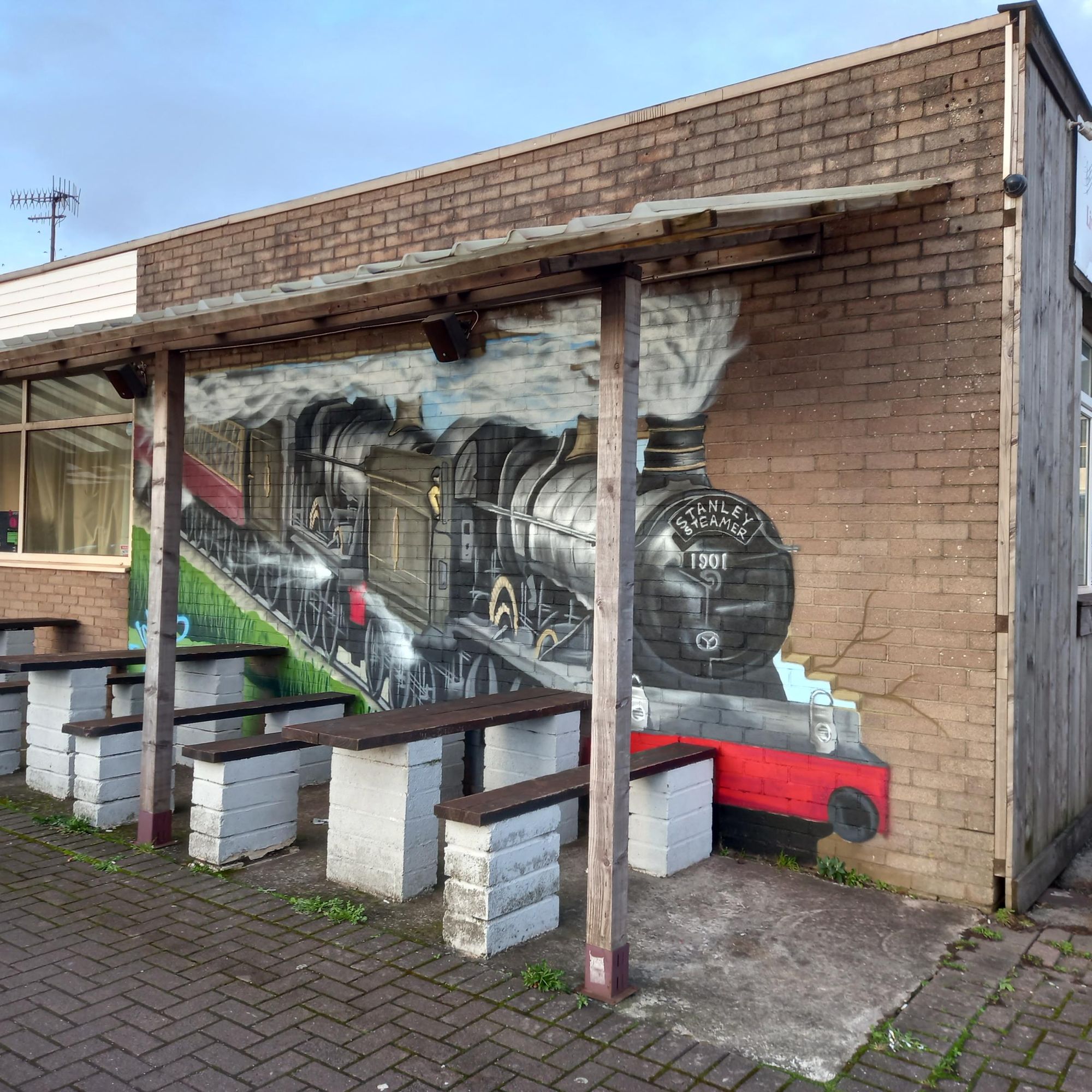 Railway Club, Port Talbot. (External, Garden, Sign). Published on 15-02-2024