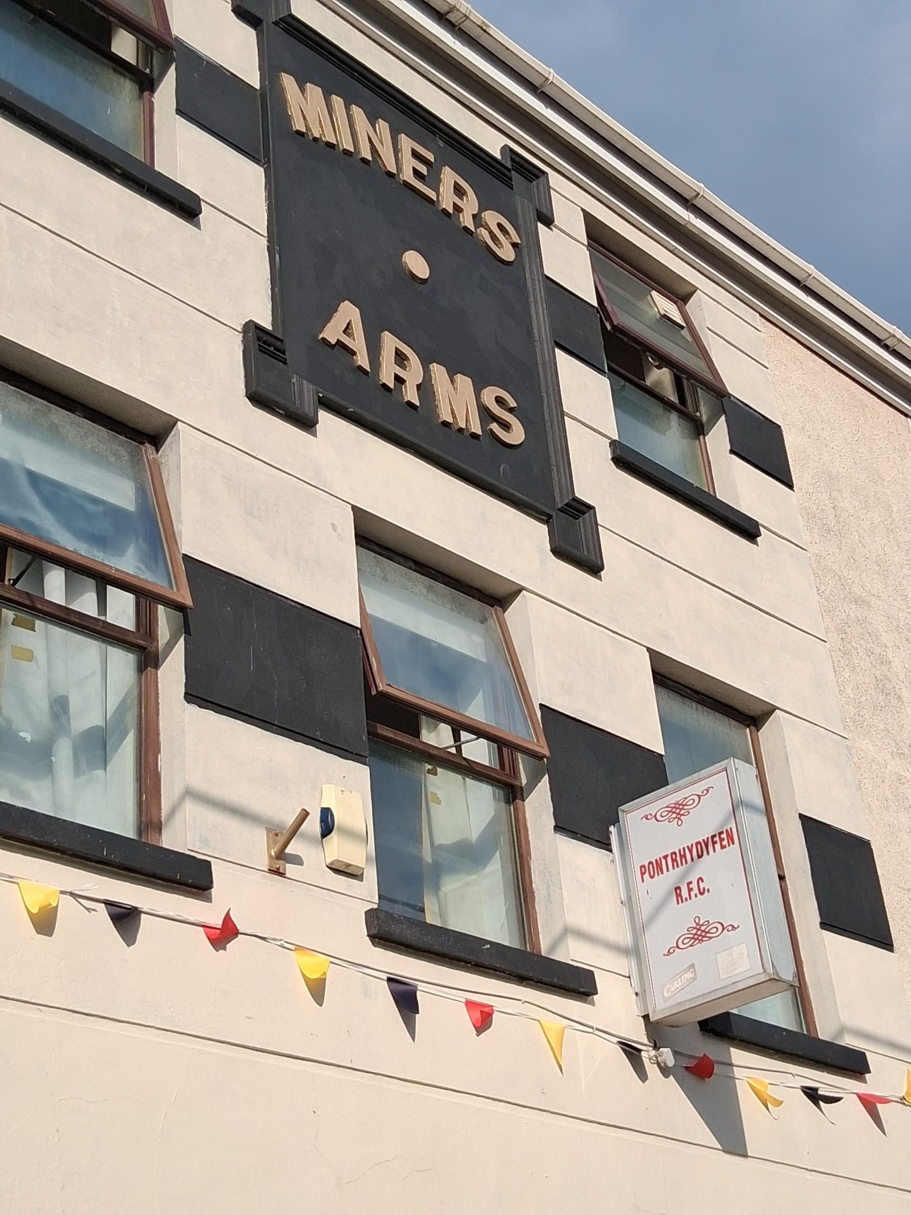 Pontrhydyfen RFC Clubhouse. (Pub, External, Sign). Published on 21-07-2026