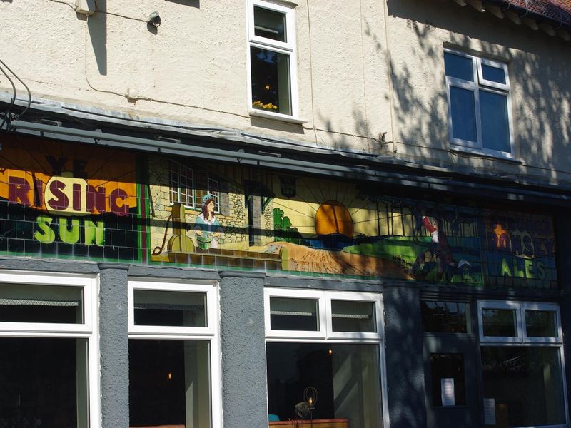 The Rising Sun. (Pub, External, Sign). Published on 22-09-2022