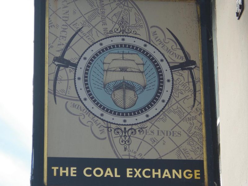 The Coal Exchange Sign. (Pub, External, Sign). Published on 16-10-2022 