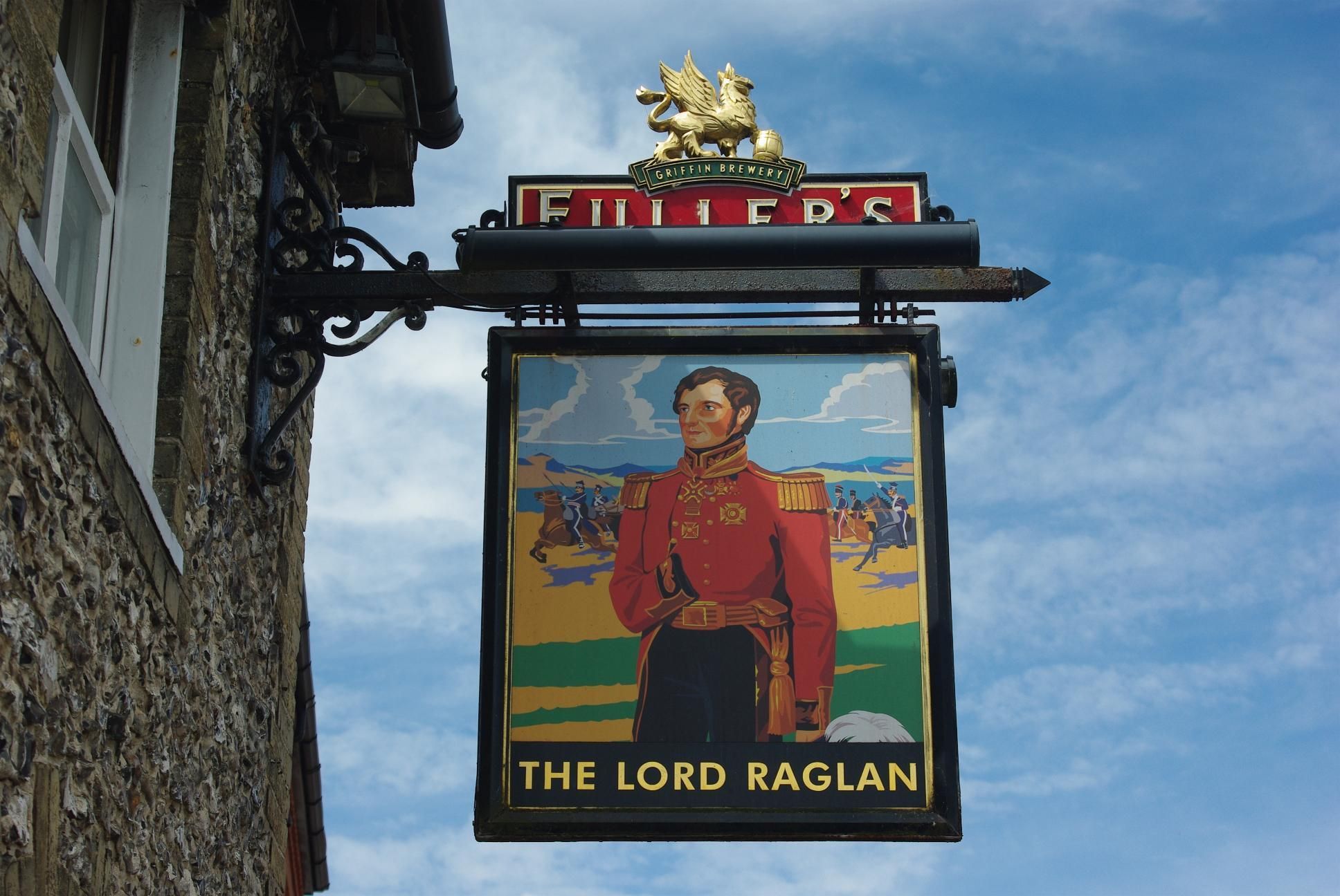 The Lord Raglan pub sign. (External, Sign). Published on 07-07-2022