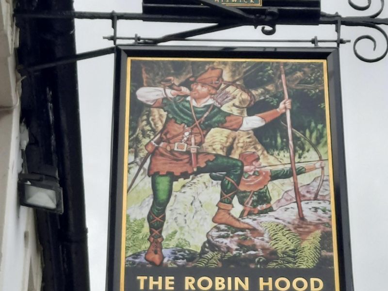 Robin Hood Pub Sign. (Pub, External, Sign). Published on 13-10-2022