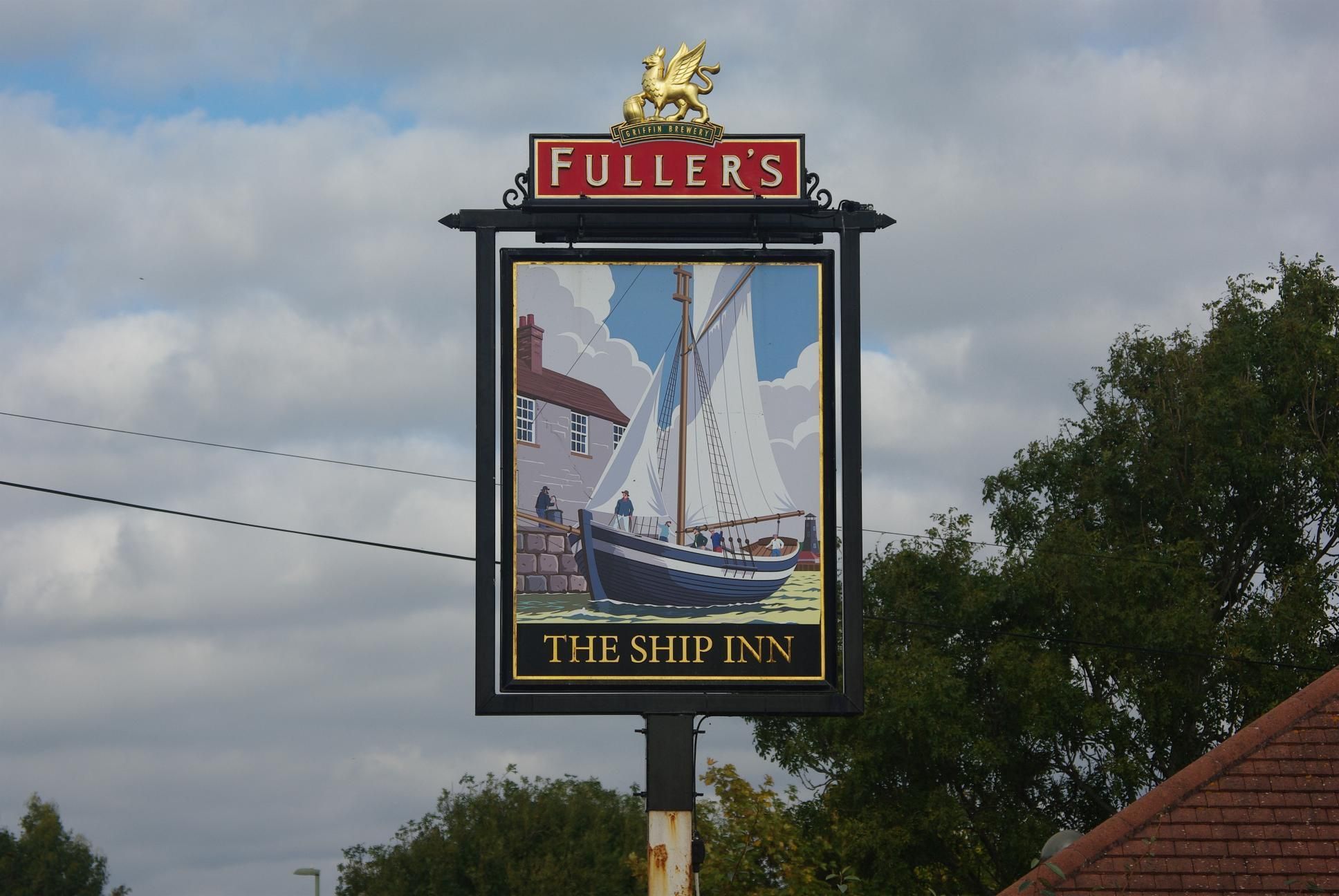 Ship In Pub Sign. (Pub, External, Sign). Published on 13-10-2022