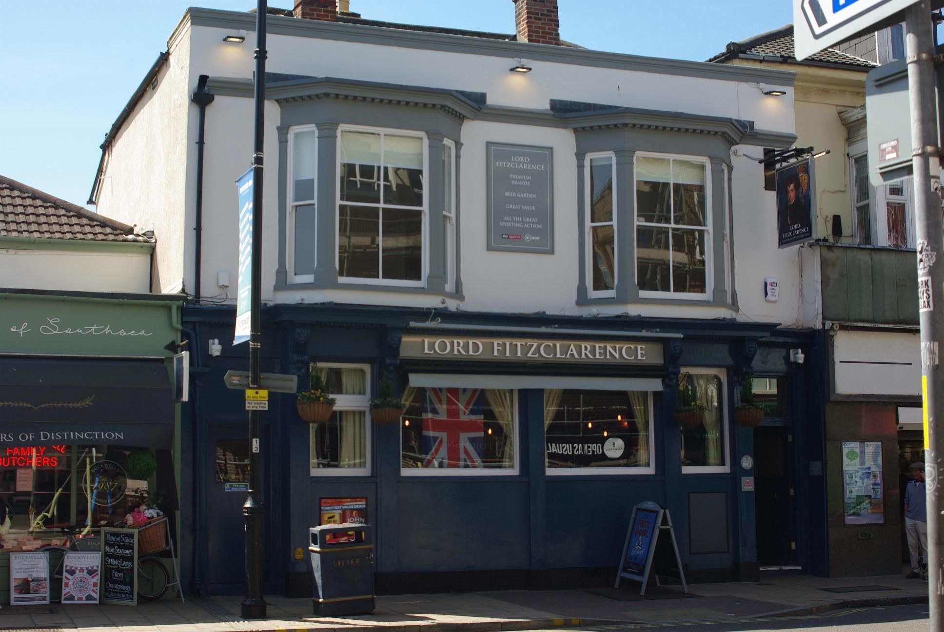 The Lord FitzClarence. (Pub, External, Key). Published on 04-05-2023