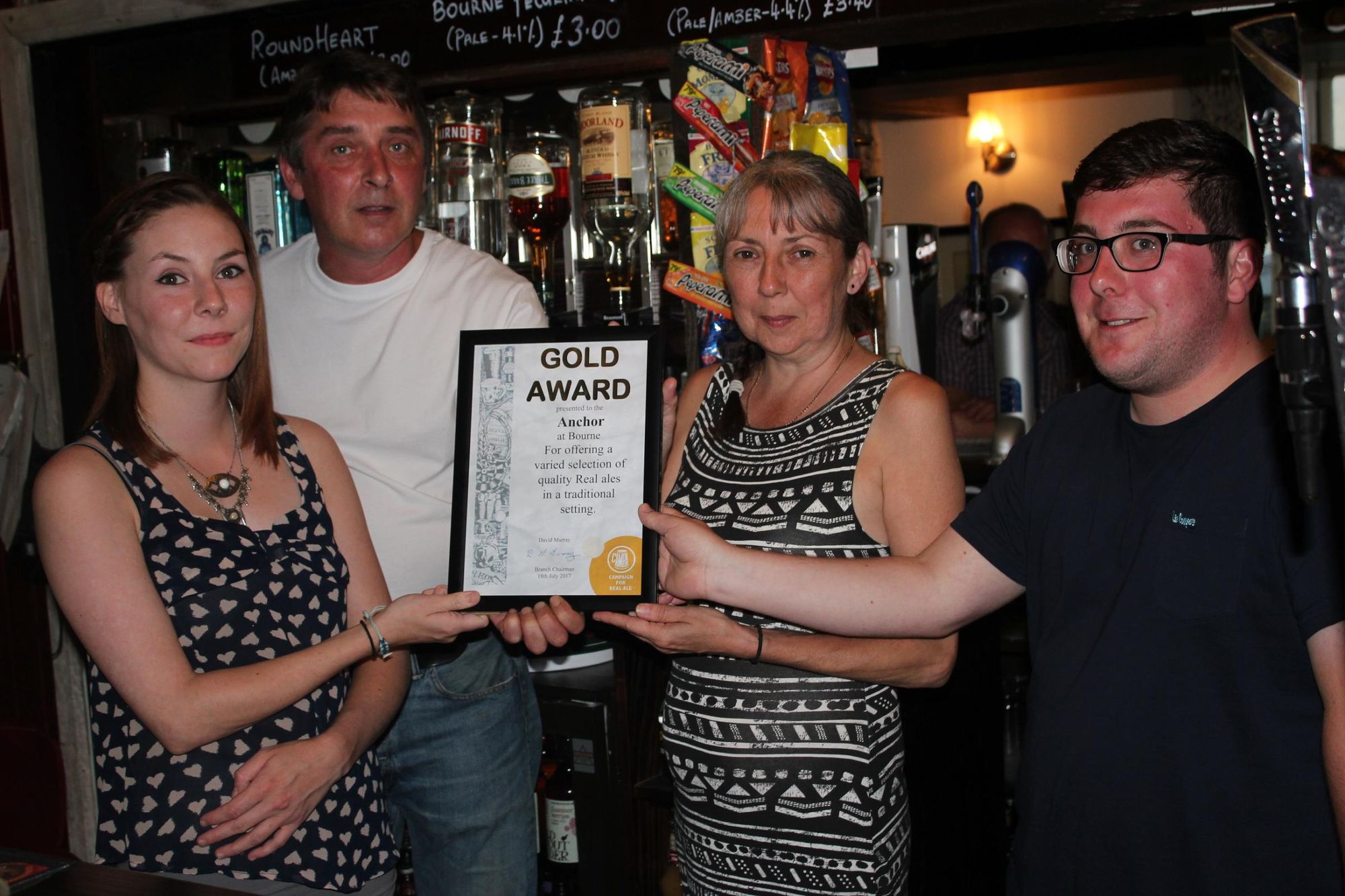 Gold Award July 2017. (Bar, Publican, Award). Published on 20-07-2017