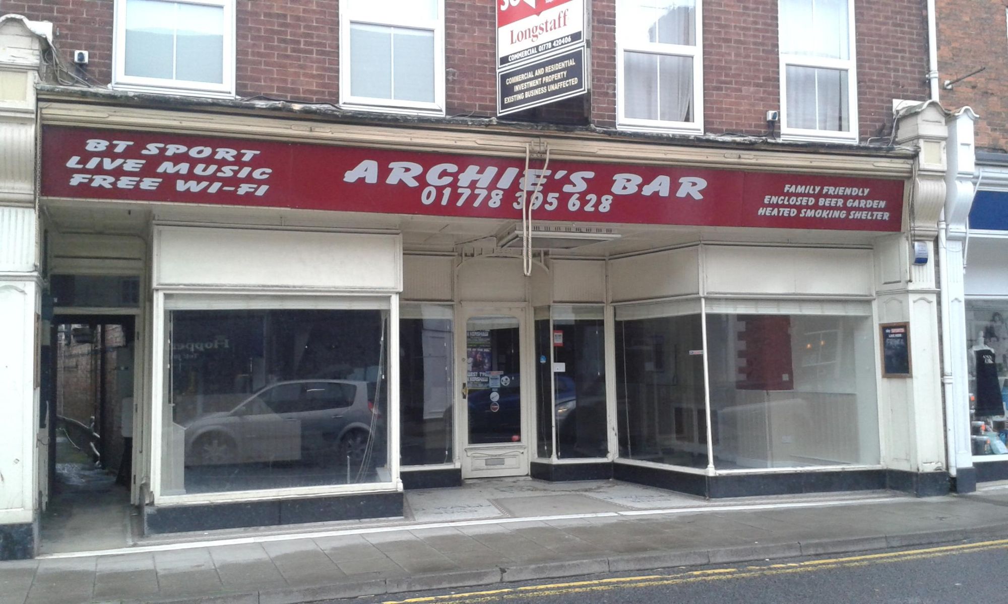 Archie's Bar, Bourne, 2017. (Pub, External, Key). Published on 29-05-2017