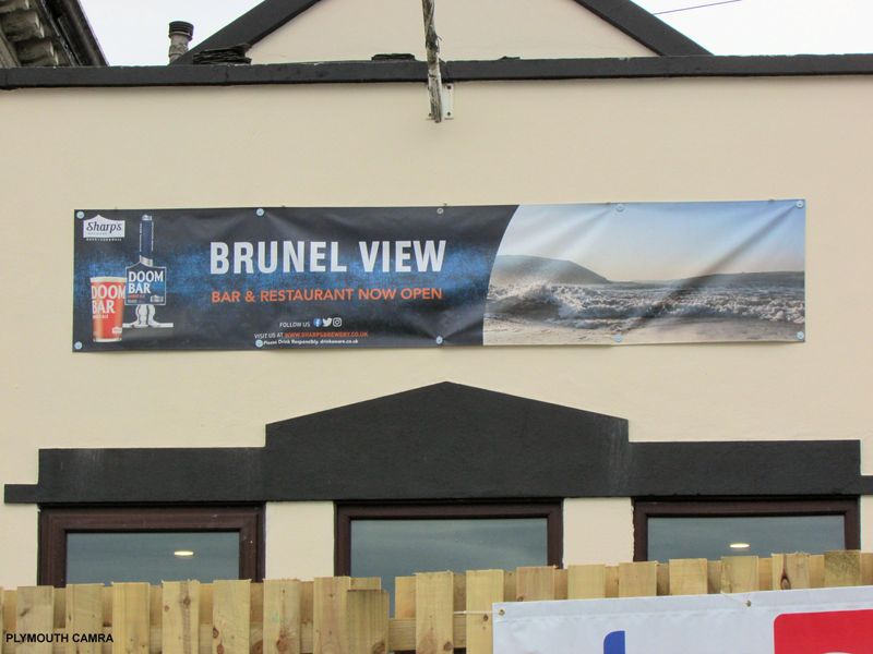 Brunel Plymouth Temporary Pub Sign. (Pub, External, Sign). Published on 13-09-2022 