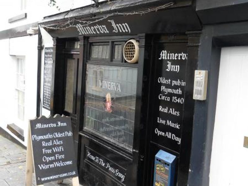 Minerva Plymouth November 2012. (Pub, External, Sign). Published on 04-11-2012