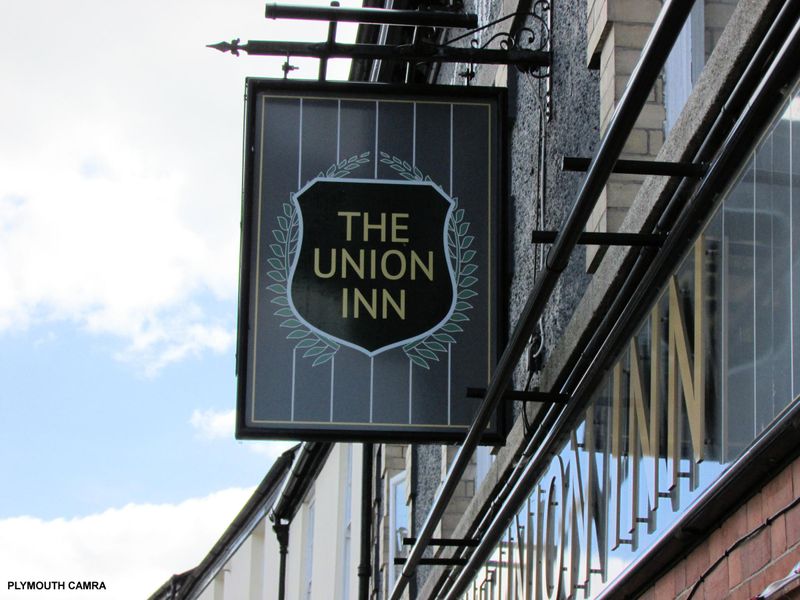 Union Tavistock 2022. (Pub, External, Sign). Published on 18-09-2022 