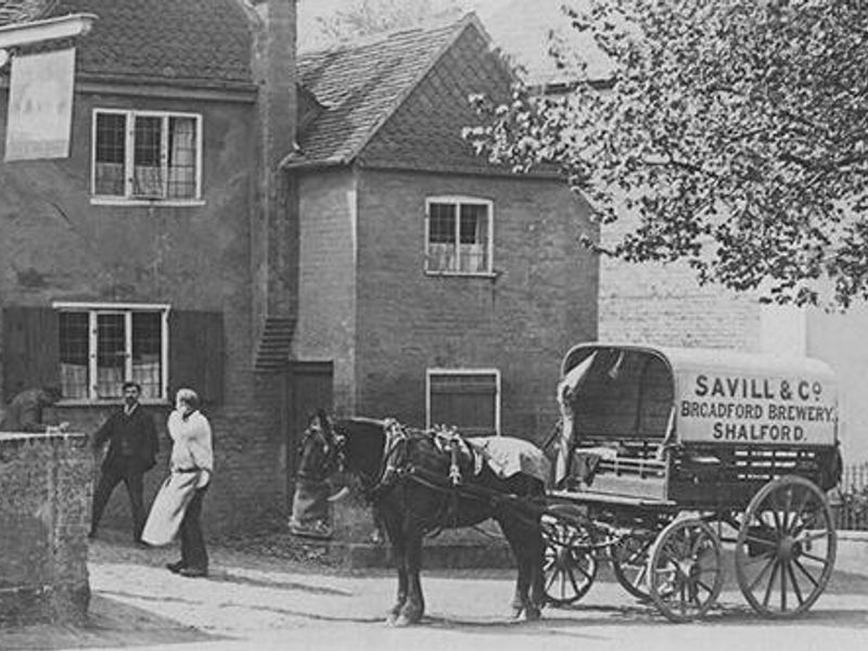 Detail of postcard (c1905-1910?) showing dray outside pub. Published on 09-06-2026 