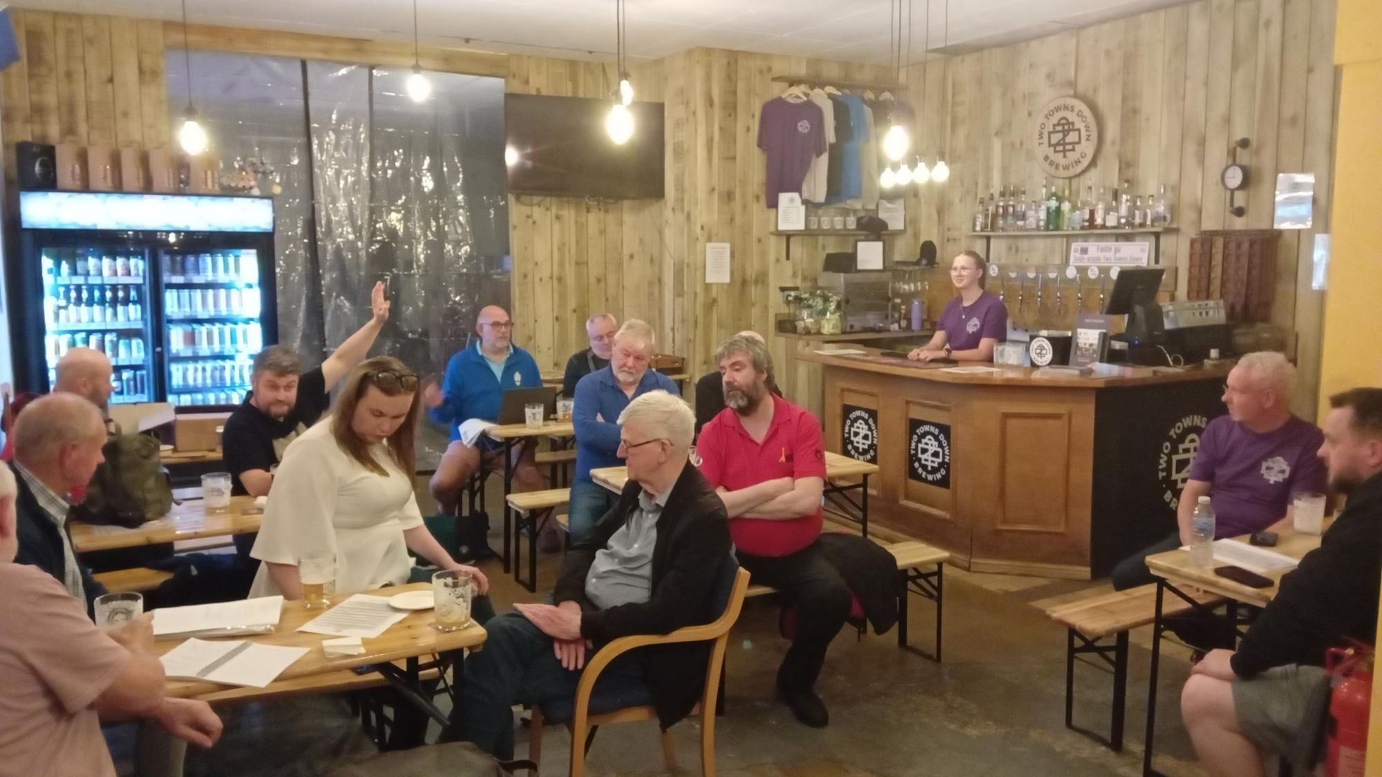 Two Towns Down Brewery Taproom (Photo: Tom Ord - 07/07/2026). (Pub, Bar, Customers). Published on 21-07-2026