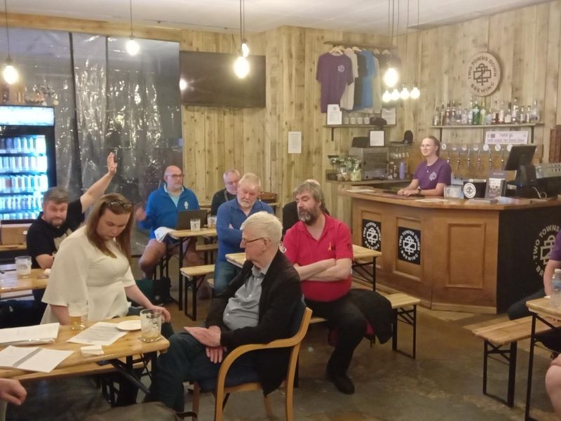 Two Towns Down Brewery Taproom (Photo: Tom Ord - 07/07/2026). (Pub, Bar, Customers). Published on 21-07-2026 