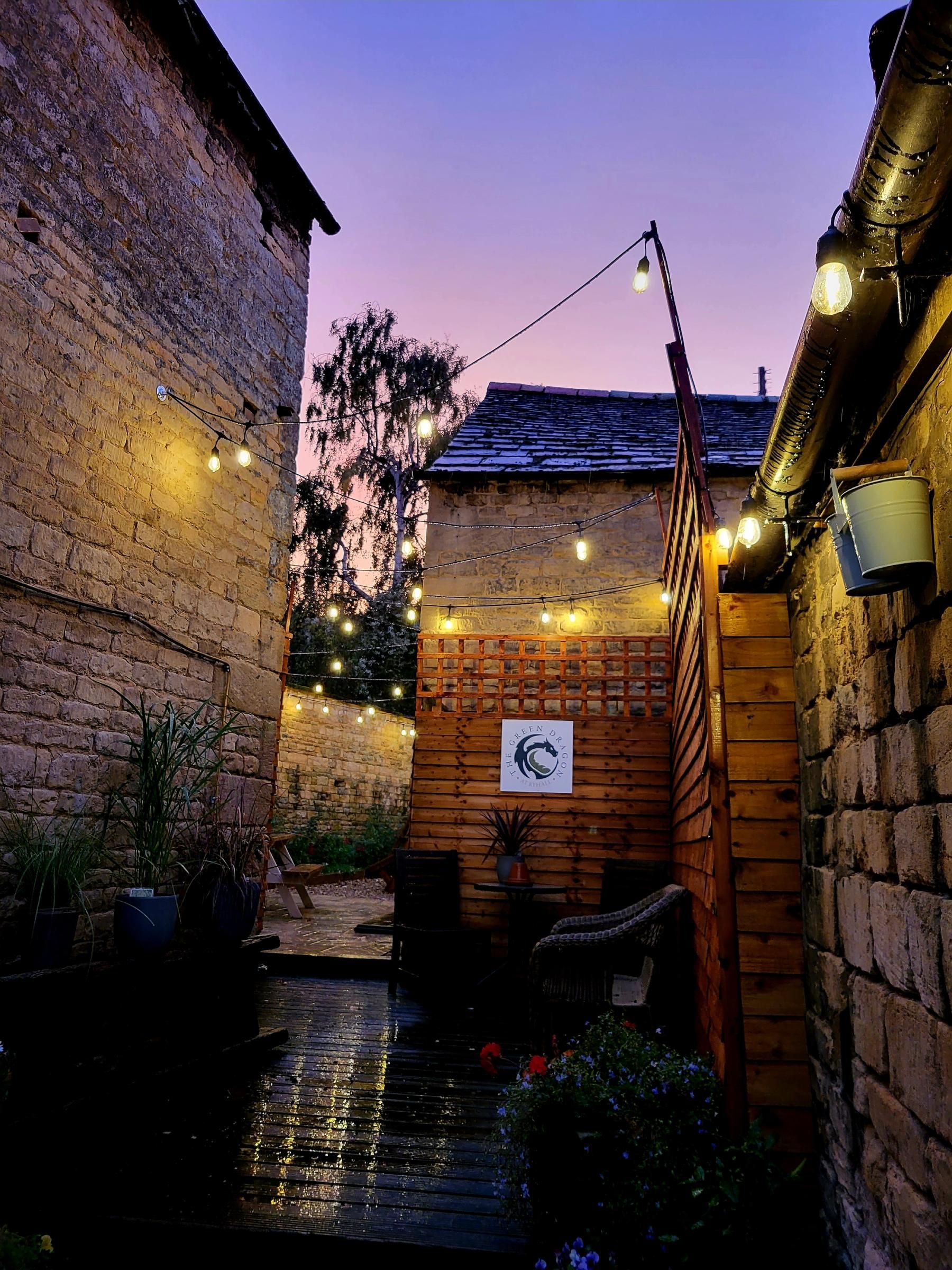 New addition to the pub - 'secret garden'. Published on 03-02-2025