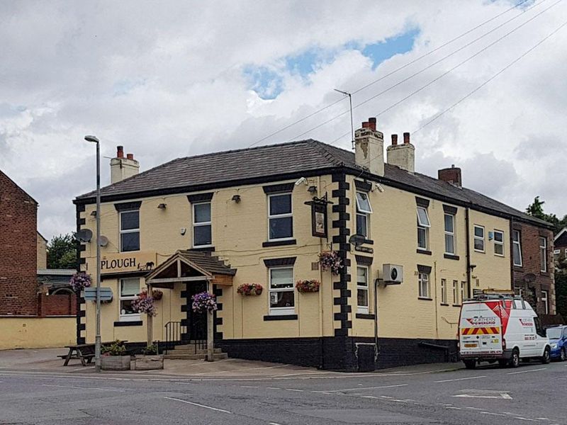 The Plough, Mirfield. (Pub, External, Sign). Published on 01-08-2017