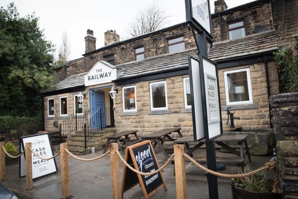Railway Frontage Mirfield. (Pub, Bar, Garden, Sign, Key). Published on 16-01-2017