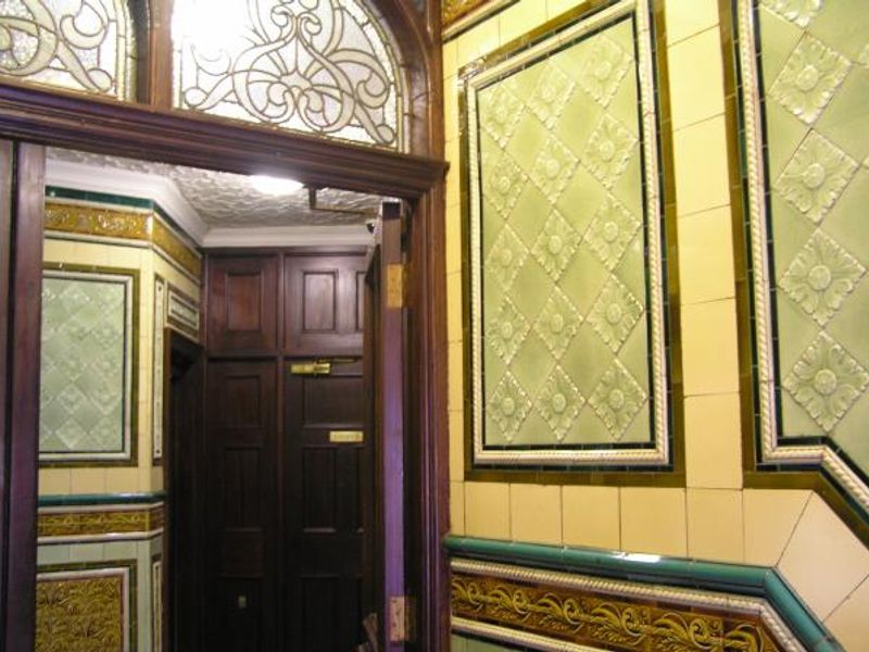 Tilework in the passageway. (Pub). Published on 02-06-2013