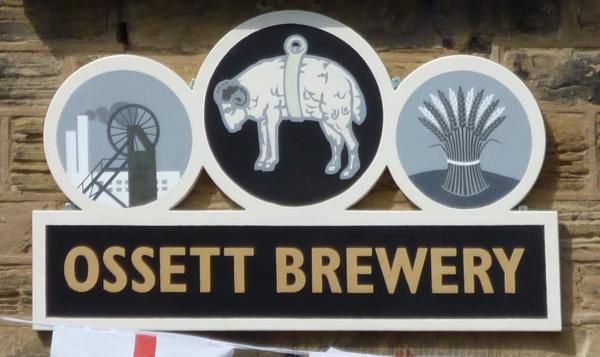 special version of brewery logo for this conservation area. (Sign). Published on 09-03-2013