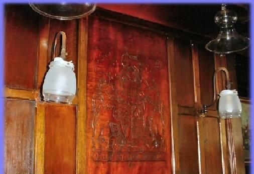 as well as the arms carved on the panel note the gas lighting. Published on 09-03-2013