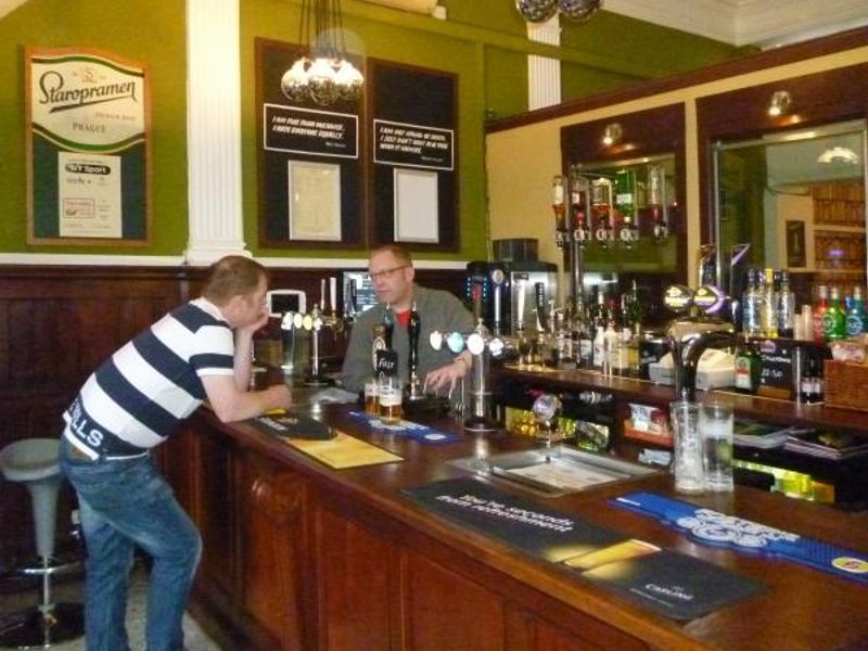 Wakefield CAMRA's LocAle Co-ordinator signs up landlord to the s. (Bar). Published on 21-03-2016