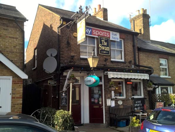Swan (Bushey). (Pub, External, Key). Published on 01-01-1970