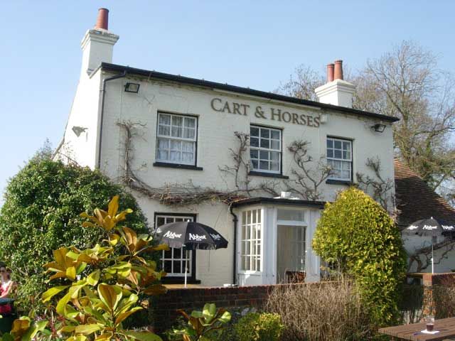 Cart & Horses, Commonwood. (Pub, External, Key). Published on 01-01-1970