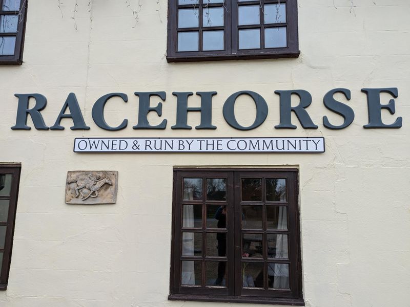 Racehorse Westhall sign 220223. (Pub, External, Sign). Published on 23-02-2023 