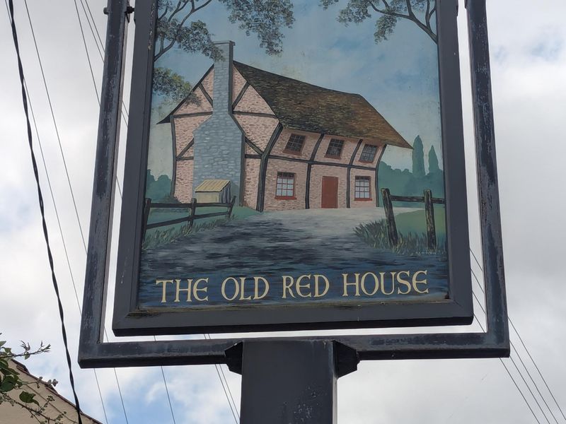 Old Red House Carlton Colville sign 050725.jpg. (Pub, Sign). Published on 06-07-2025 