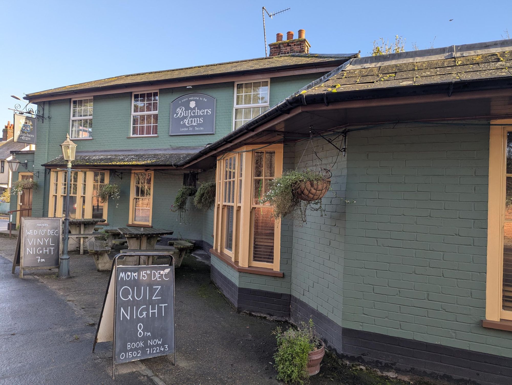 Butchers Arms Beccles 131225.jpg. (Pub, External, Key). Published on 14-12-2025