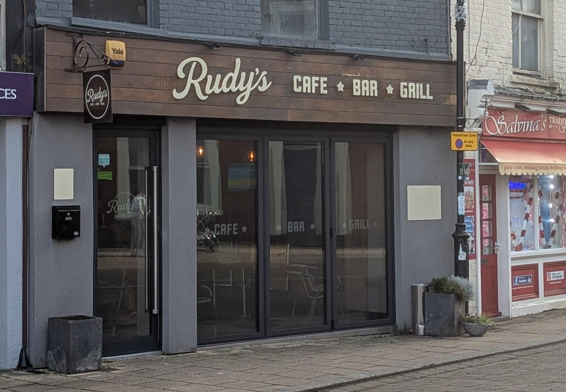 Rudy's Cafe Lowestoft 261125.jpg. (Pub, External, Key). Published on 27-11-2025