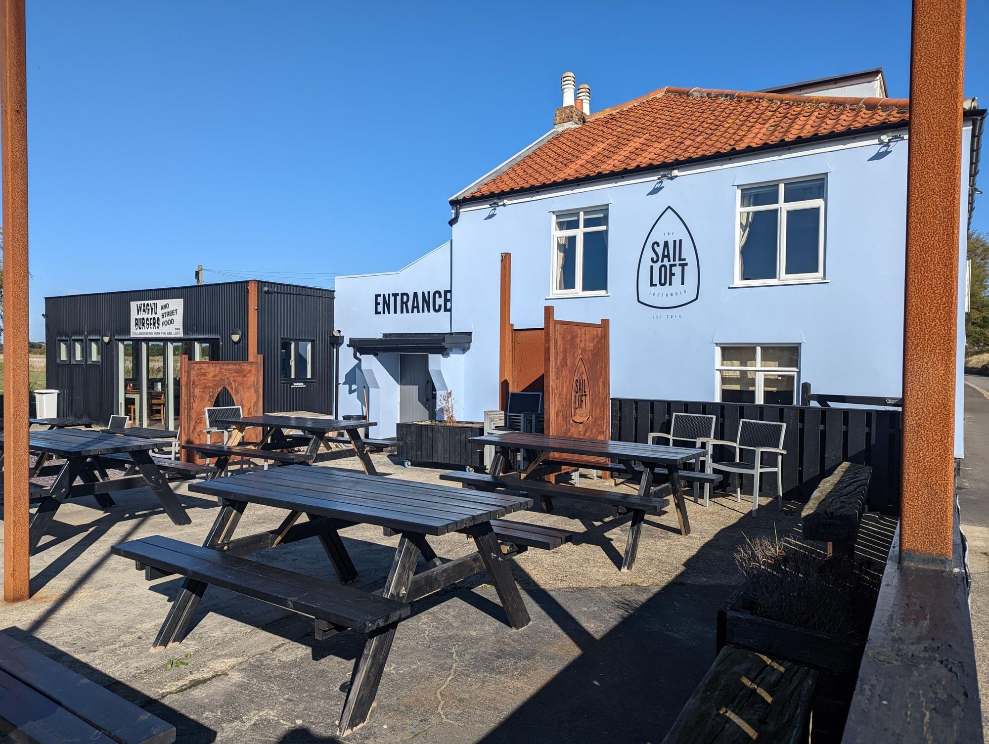 Sail Loft Southwold side view 111022. (Pub, External). Published on 12-10-2022